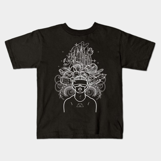 Virtual Reality Kids T-Shirt by rjzinger